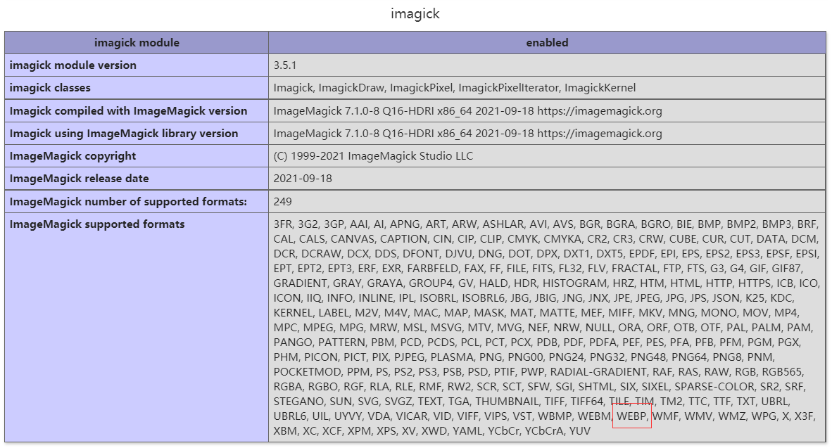 Chevereto使用宝塔PHP7.4编译安装支持WEBP格式的ImageMagick及设置