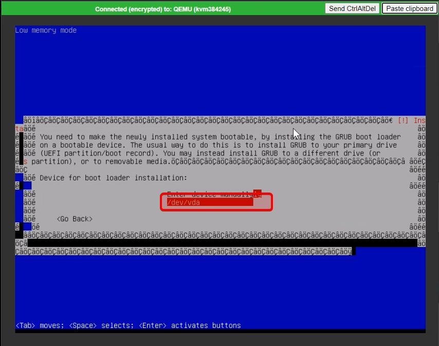 Debian安装 保存GRUB 安装位置